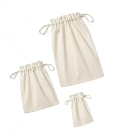 Saculeti bumbac organic Organic Cotton Drawcord Bag