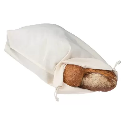 Sac din bumbac cu snur de inchidere pentru paine