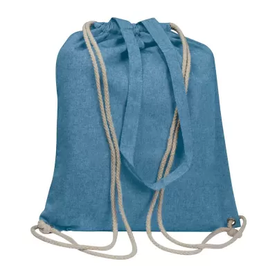 Sacoșă 2 in 1 din bumbac reciclat (sacoșă si rucsac) 140 g/m²