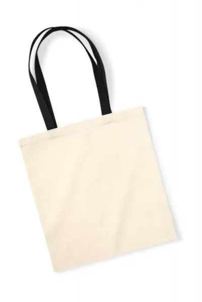 Sacosa din bumbac organic cu manere diverse culori - EarthAware™ Organic Bag for Life - Contrast Handles