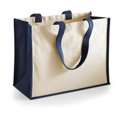 Sacosa pictat clasic bumbac si Iuta - Printers' Jute Classic Shopper