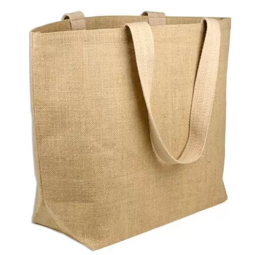 Sacose din iuta pentru cumparaturi cu manere lungi Elegant Shopper